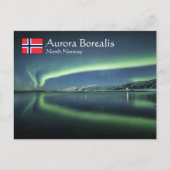Nordlichter Norwegen Postkarte (Vorderseite)