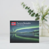 Nordlichter Norwegen Postkarte (Stehend Vorderseite)