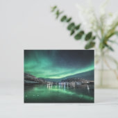 Nordlichter Norwegen Postkarte (Stehend Vorderseite)