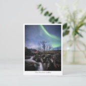 Nordlichter Norwegen Postkarte (Stehend Vorderseite)