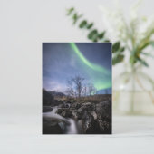 Nordlichter Norwegen Postkarte (Stehend Vorderseite)