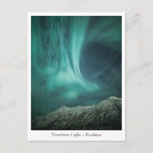 Nordlichter Norwegen Postkarte (Vorderseite)
