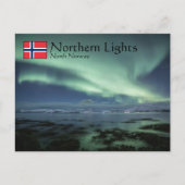 Nordlichter Norwegen Postkarte (Vorderseite)