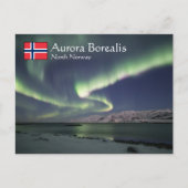 Nordlichter Norwegen Postkarte (Vorderseite)