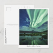 Nordlichter Norwegen Postkarte (Vorne/Hinten)