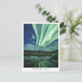 Nordlichter Norwegen Postkarte (Stehend Vorderseite)