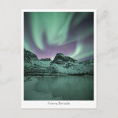 Nordlichter Norwegen Postkarte (Vorderseite)