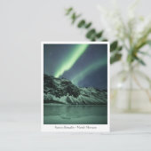 Nordlichter Norwegen Postkarte (Stehend Vorderseite)