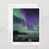 Nordlichter Norwegen Postkarte (Vorne/Hinten)