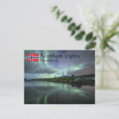 Nordlichter Norwegen Postkarte (Stehend Vorderseite)