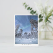 Nordlichter Norwegen Postkarte (Stehend Vorderseite)