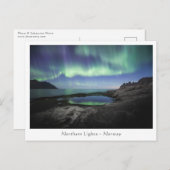 Nordlichter Norwegen Postkarte (Vorne/Hinten)