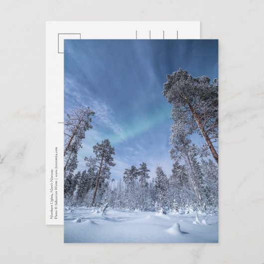 Nordlichter Norwegen Postkarte (Vorne/Hinten)