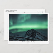 Nordlichter Norwegen Postkarte (Vorne/Hinten)