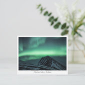 Nordlichter Norwegen Postkarte (Stehend Vorderseite)