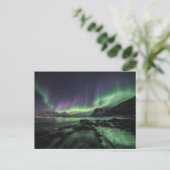Nordlichter Norwegen Postkarte (Stehend Vorderseite)