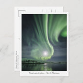 Nordlichter Norwegen Postkarte (Vorne/Hinten)
