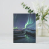 Nordlichter Norwegen Postkarte (Stehend Vorderseite)