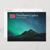 Nordlichter Norwegen Postkarte (Vorne/Hinten)