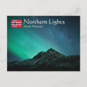 Nordlichter Norwegen Postkarte (Vorderseite)