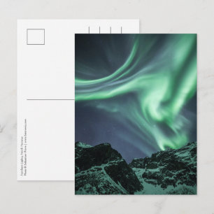 Nordlichter Norwegen Postkarte