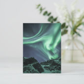 Nordlichter Norwegen Postkarte (Stehend Vorderseite)