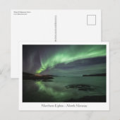Nordlichter Norwegen Postkarte (Vorne/Hinten)