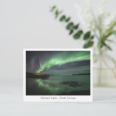 Nordlichter Norwegen Postkarte (Stehend Vorderseite)
