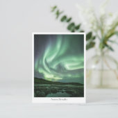 Nordlichter Norwegen Postkarte (Stehend Vorderseite)