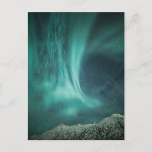 Nordlichter Norwegen Postkarte (Vorderseite)