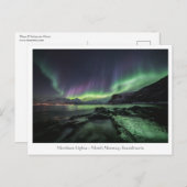Nordlichter Norwegen Postkarte (Vorne/Hinten)