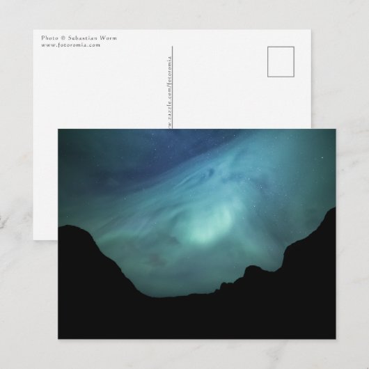 Nordlichter Norwegen Postkarte (Vorne/Hinten)