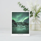 Nordlichter Norwegen Postkarte (Stehend Vorderseite)