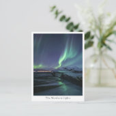 Nordlichter Norwegen Postkarte (Stehend Vorderseite)