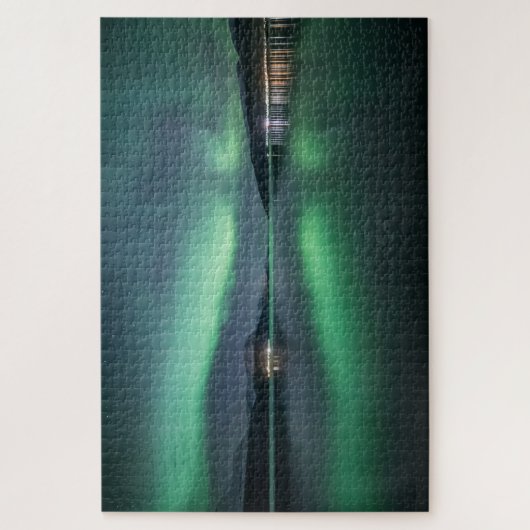Nordlichter Norwegen Puzzle (Vertikal)