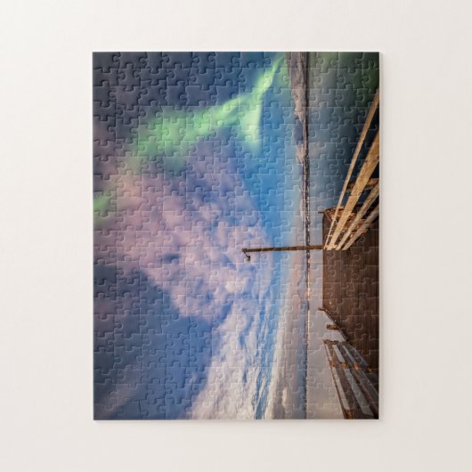 Nordlichter Norwegen Puzzle (Vertikal)