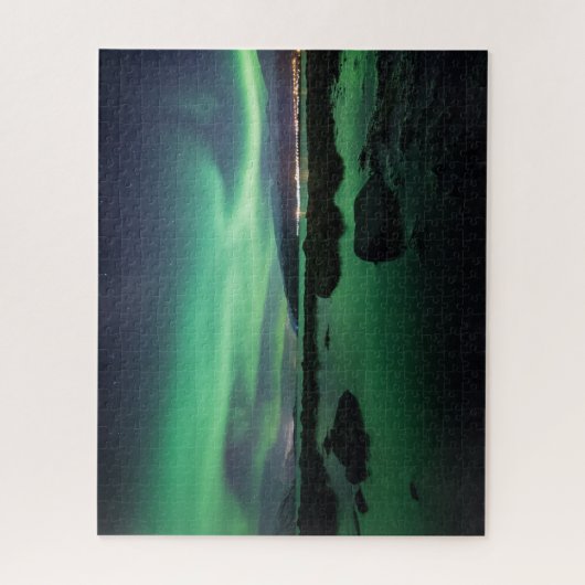 Nordlichter Norwegen Puzzle (Vertikal)