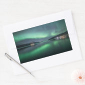 Nordlichter Norwegen Rechteckiger Aufkleber (Umschlag)