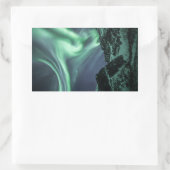 Nordlichter Norwegen Rechteckiger Aufkleber (Tasche)