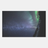 Nordlichter Norwegen Rechteckiger Aufkleber (Vorderseite)
