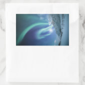 Nordlichter Norwegen Rechteckiger Aufkleber (Tasche)