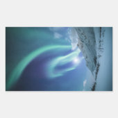 Nordlichter Norwegen Rechteckiger Aufkleber (Vorderseite)