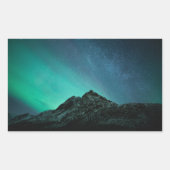 Nordlichter Norwegen Rechteckiger Aufkleber (Vorderseite)