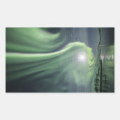 Nordlichter Norwegen Rechteckiger Aufkleber (Vorderseite)