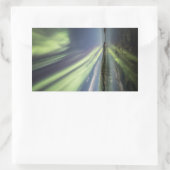 Nordlichter Norwegen Rechteckiger Aufkleber (Tasche)