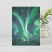 Nordlichter Norwegen Save The Date (Stehend Vorderseite)