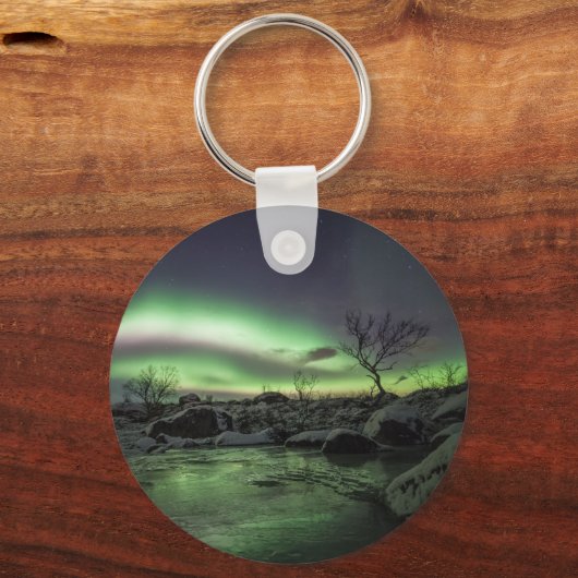 Nordlichter Norwegen Schlüsselanhänger (Vorderseite)