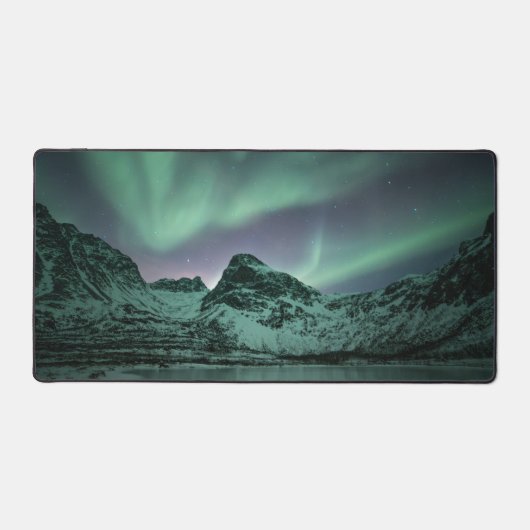 Nordlichter Norwegen Schreibtischunterlage (Vorderseite)