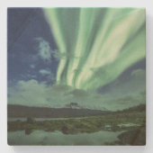 Nordlichter Norwegen Steinuntersetzer (Vorderseite)