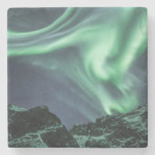 Nordlichter Norwegen Steinuntersetzer (Vorderseite)